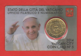 Vaticano 50 Cents 2014 Papa Bergoglio Coincard Blister  N° 5 Vatikan State - Vatican