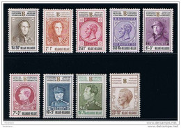 KONINGEN/ROIS  - COB : 1627/1635 - 1972*** - Unused Stamps