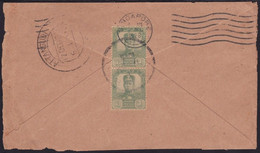 JOHORE 1928 COVER Muar To India Via Singapore @D6765 - Johore