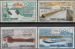 ITALY - COMPLETE SET CORTINA D'AMPEZZO'56 WINTER OLYMPIC GAMES 1956 - MNH - Inverno1956: Cortina D'Ampezzo