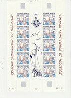 Saint Pierre Et Miquelon N° 477 A Neuf ** CD 28/1/1987 Course Transatlantique  Planche De 5 Paires - Altri & Non Classificati