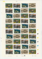 SAINT PIERRE ET MIQUELON 1 Feuille 40 T 10 Bandes N°YT 580 à 583 Date 20.7.93 Faune Poissons - Other & Unclassified