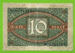 ALLEMAGNE / 10 MARK / 06 - 02 - 1920  : Serie  K// N° W 8091166 - 10 Mark