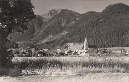 A8201) MITTERNDORF Mit Lawinenstein - Wiese Mit Blick Auf KIRCHE U. Häuser ALT ! - Bad Mitterndorf