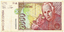 ESPAÑA - 2000 Pesetas - 24.04.1992 ( 1996 ) - Pick 164 - Serie 6V - Jose Celestino Mutis - 2.000 - [ 4] 1975-… : Juan Carlos I