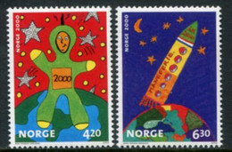 NORWAY 2000  Children's Painting Competition MNH / **.  Michel 1357-58 - Nuevos