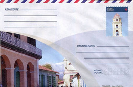 Lote PEP1389, Cuba, Entero Postal, Stationery, Cover, N, Church, Trinidad, Sancti Spiritus - Maximum Cards