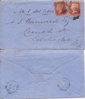 GB 2d (2X1d) Domestic COVER @D1128 - Lettres & Documents