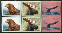 NORWAY 2000  Fauna Pairs MNH / **.  Michel 1346-48 Do-Du - Unused Stamps