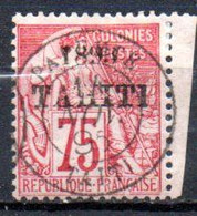 Tahiti: Yvert N° 29; Bord De Feuille - Used Stamps