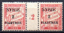 Syrie: Yvert Taxe N° 24**; MNH; Millesime 2 - Segnatasse