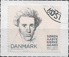 DENMARK - BIRTH BICENTENARY OF SOREN KIERKEGAARD (1813-1855), DANISH PHILOSOPHER (SELF-ADHESIVE) 2013 - CANCELLED - Andere & Zonder Classificatie