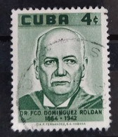 ÇARIBE 1958 Doctor Francisco D. Roldan, Physiotherapy Pioneer, Commemoration. USADO - USED. - Oblitérés