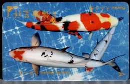 SINGAPORE 2002 PHONECARD FISH USED VF!! - Peces