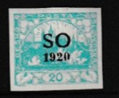 Eastern Silesia S.O. 1920 Sc 5 Mint Hinged - Ungebraucht