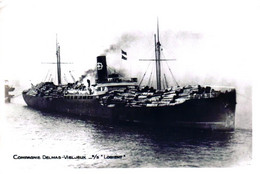 Photo Bateau "Lorient " Delmas Paris Orléans 1921 Newcastle Grande Bretagne Torpillé SM " U 952 " - Bateaux