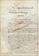 Gard, Houillères De Portes Et Sénéchas, Liquidation Et Partage 1852 - 20 Pages (5 Scans) B.E. V.DESCRIPTION +HISTORIQUE - Historische Documenten
