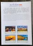 Folder Taiwan 2018 Scenery -Penghu Stamps Fireworks Island Rock Sunset Relic Pescadores Geology Basalt - Unused Stamps