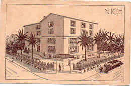 Alpes Maritimes (06) Nice    Carte PUB  Hotel-pension "LUGANO" ..50 BOULEVARD AUGUSTE RAYNAUD - Otros & Sin Clasificación