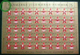 Denmark Christmas Seal 1978 MNH ( **)  Full Sheet  Unfolded    Christmas Pixies - Full Sheets & Multiples