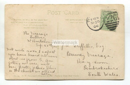 1906 Tutbury, Staffordshire Duplex Postmark No. 226 On Postcard Of Tutbury Church Interior - Covers & Documents