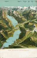 Aerial Map Thunersee Merligen Oberhofen Leissigen Spiez Bonigen Iseltwald Brienz Meiringen Wilderswill Etc - Bönigen