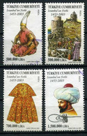 Türkiye 2003 Mi 3335-3338 Conquest Of Constantinople, 550th Anniversary - Usati