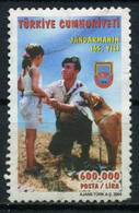 Türkiye 2004 Mi 3384 165th Year Of Gendarme | Girl, Security Force, Service Dog - Usati