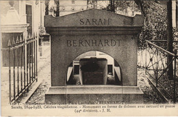 CPA PARIS 20e Cimetiere Pere-Lachaise Sarah Bernhardt (924001) - Arrondissement: 20