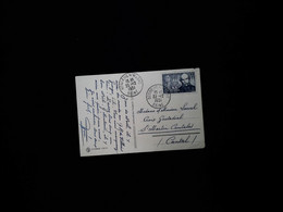 M 8   CARTE POSTALE TP Verlaine 1951 - Lettres & Documents