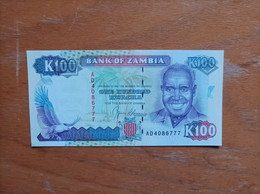 Billete De Zambia De 100 Kwacha, Sin Circular/plancha - Zambie
