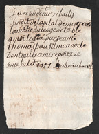 1741 QUITTANCE DONNEE A HOPITAL DE MIREPOIX LEGUE DE THOMAS BAUZIL BAUSIL A ISABEAU ARIEGE   E2 - Manuscripts