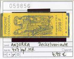 Andorra 1990 - Andorre 1990 -  Michel 407 - MH 0-3 (Abart - Varieté)- ** Mnh Neuf Postfris - Carnet - Booklet - Libretti