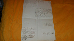 DOCUMENT MANUSCRIT ANCIEN  DE 1828 A IDENTIFIER../ CACHET AGENCE CONSULAIRE DE FRANCE RIO GRANDE DU SUD.. - Manuscripts