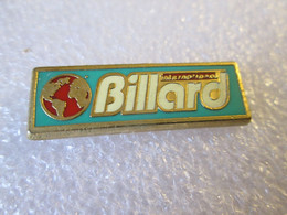 PIN'S     BILLARD    INTERNATIONAL  Zamak - Billiards