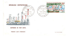 N°950 N -FDC République Centrafricaine -raffinerie De Port Gentil- - Usines & Industries