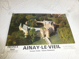 Affiche Ainay-le-Vieil (BERRY) Vers 1980 ? 40x 60 ; R18 - Afiches