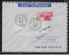 France - 1er Vols - Poste Aérienne - Lettre - TB - Eerste Vluchten