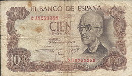 ESPAGNE   -   100  Pesetas   1970 - [ 4] 1975-… : Juan Carlos I