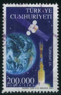 Türkiye 2001 Mi 3251 O, Geostationary Telecommunication Satellite Turksat 2A, Globe - Usati