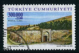 Türkiye 2001 Mi 3293 O, "Ashab-i Kehf" Inn, Afsin (13.Century) | Caravansaries On Silk Road - Usati