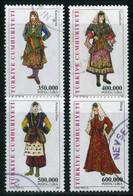 Türkiye 2002 Mi 3297-3300 O, Turkish Regional Women's Clothing - Usati