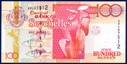 SEYCHELLES 100 RUPEES P-39 FLORA FISH TERN BIRD TURTLE TORTUE 1998 UNC - Seychelles