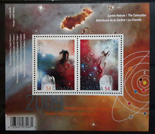 CANADA 2009 , Bloc Espace Nébuleuse De La Carène La Chenille Carina Nebula Caterpillar Telescope NASA Neuf ** MNH TB - América Del Norte