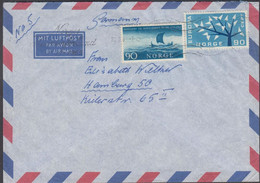 1965. NORGE. 90 ØRE EUROPA CEPT + 90 ØRE NORD NORGE On Cover To Hamburg, Germany Cancelled O... (Michel 428+) - JF428309 - Brieven En Documenten