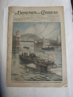 # DOMENICA DEL CORRIERE N 10 / 1919 MOTOSCAFI BRITANNICI SUL RENO / GENOVA , REPARTI BRIGATA SALERNO - Prime Edizioni