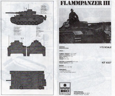 Esci 8327 Pz Kpfw III Flammpanzer 1/72e - Militaire Voertuigen