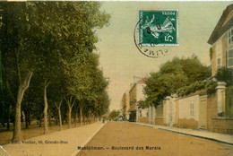 Montélimar * Le Boulevard Des Marais * Cpa Toilée Colorisée - Montelimar