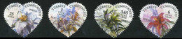 Türkiye 2011 Mi 3869-3872 Heart, Lily. Flower, Plant (Flora) - Used Stamps