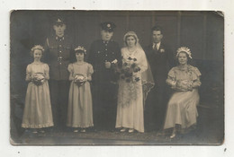 Cp , Carte Photo James W. Howard And Son ,Ipswich , Angleterre, Militaria , Mariage, Vierge - Personnages